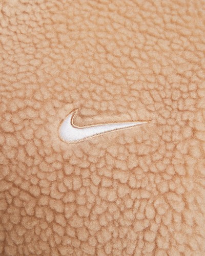 Nike Sportswear Damen Hanf/weiß Swoosh Plüschjacke (DR5628-200) Größe XXL-NEU MIT ETIKETT - Bild 3 von 7