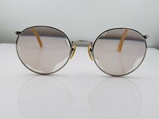 Vintage Art Craft Silver Metal Round Sunglasses USA FRAMES ONLY