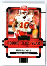 2022 Panini Contenders #ROY-IPA Isiah Pacheco Rookie of the Year Contenders