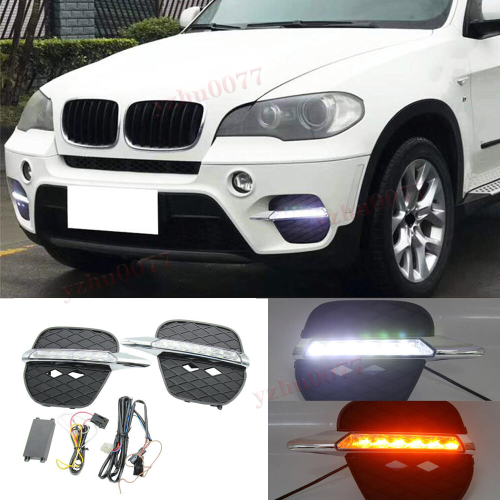 2011 2012 2013 For BMW X5 LED Daytime Running Lights & Turn