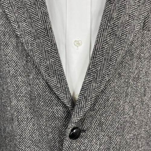 Croft & Barrow Jacket Blazer 44R Gray Herringbone Tweed - Picture 5 of 11