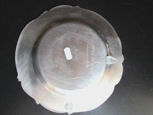 Zinnteller, 95 % Zinn, Frieling Zinn, Durchmesser 24 cm, 495 g Gewicht - Bild 2 von 3