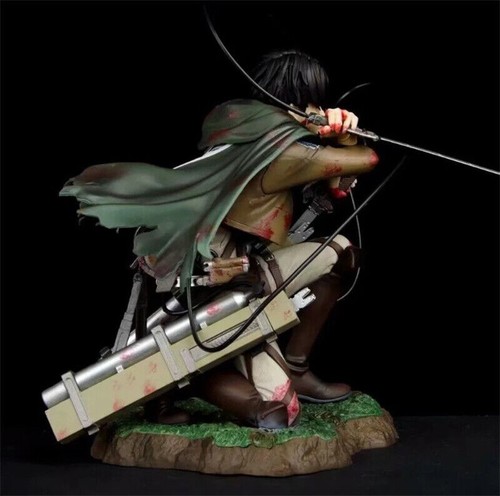 NEW Attack On Titan Figure Levi Ackerman Artfx J Bloody Figure Figurine Statue - Picture 8 of 12