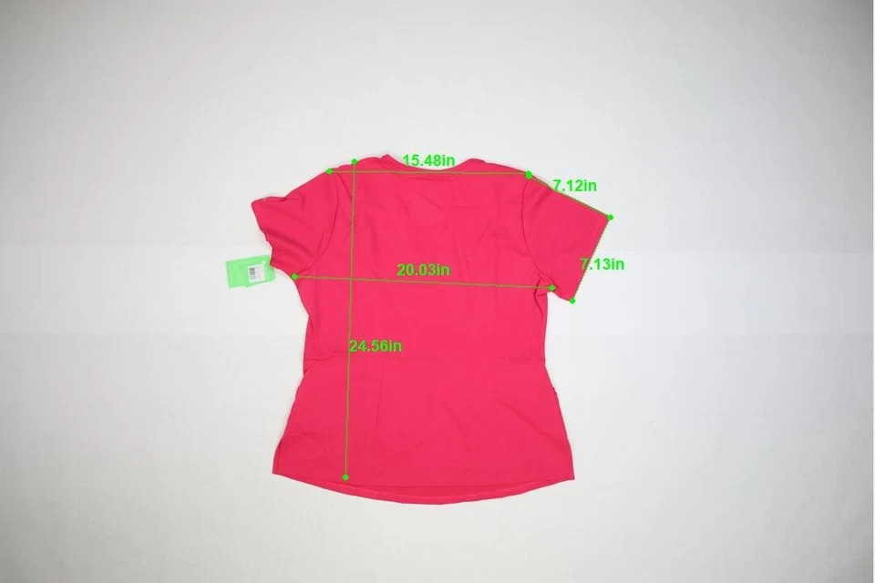 HH Works by Healing Hands Womens Carnation Pink Scrubs Monica Scrub Top L - Image 4 of 4