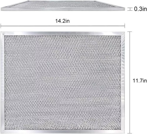 Filter kompatibel mit Broan Dunstabzugshaube -- 11-3/4 Zoll x 14-1/4 Zoll x 3/8 Zoll 2 Stück - Bild 4 von 8