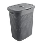 Addis Rattan 50 L Family Laundry Clothes Hamper Bin Charcoal Grey 517485ebay
