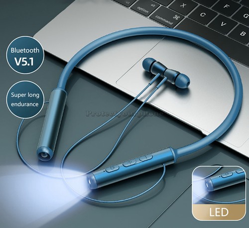 Wireless Bluetooth 5.0 Neckband Headphones Mic Headset Stereo Earbuds Earphone - Bild 4 von 57