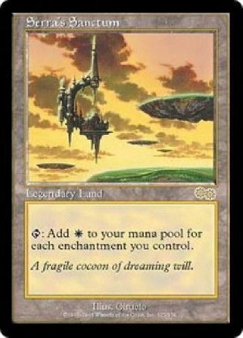 Serra's Sanctum Nuevo MTG Urza's Saga Magic Serra's Sanctum Nuevo MTG Urza's Saga Magic