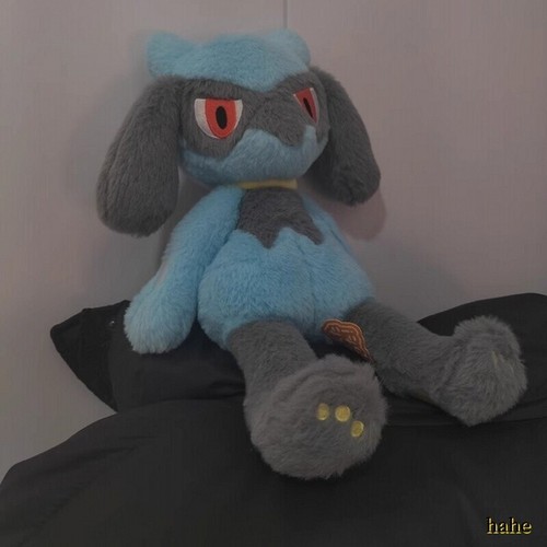 Lucario Riolu Plush Doll 30cm Stuffed Pillow Toy Anime Cartoon Plushie Gift New - Picture 2 of 8