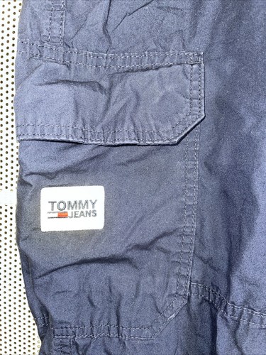 NEU VTG Tommy Hilfiger Tommy Jeans 100% Baumwolle Popeline Sommer Cargo Jogginghose Gr. L - Bild 9 von 9