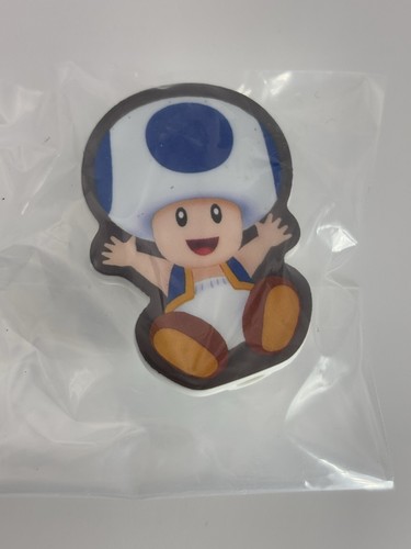 Bandai Super Mario Brothers Wonder Panel Clip Stand Blue Toad Pose Candy Toy - Picture 2 of 9