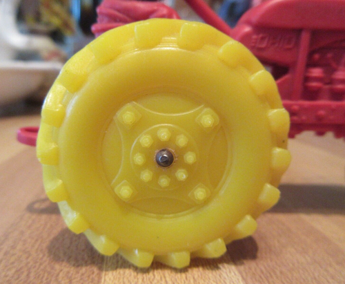 Vintage 4.25" Long Toy Tractor Barr Rubber Products Sandusky Ohio - Picture 8 of 12
