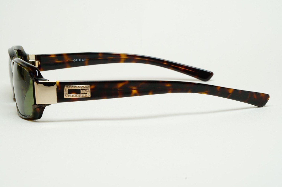 小物 GUCCI Sunglasses Italy Logo Vintage Gucci Sunglasses 1999 Vintage Black Green Rectangle GG 2524/S 807