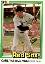 1981 Donruss #214 Carl Yastrzemski