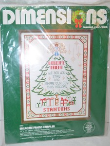 Dimensions-Counted-Cross-Stitch-Christmas-Tree-1983-Welcome-Friend-8302-12-x-16