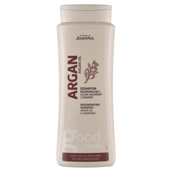 Joanna Argan Oil Regenerating Nourishing Shampoo Dry Damaged Hair 400ml