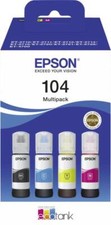 Epson 104 EcoTank Multipack Nachfülltinte 4x65ml Neu & OVP
