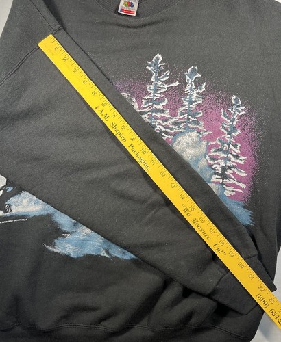 Vintage 1994 Snowmobile Print Sweatshirt FOTL USA Streetwear Hip Hop Skater - Picture 10 of 10