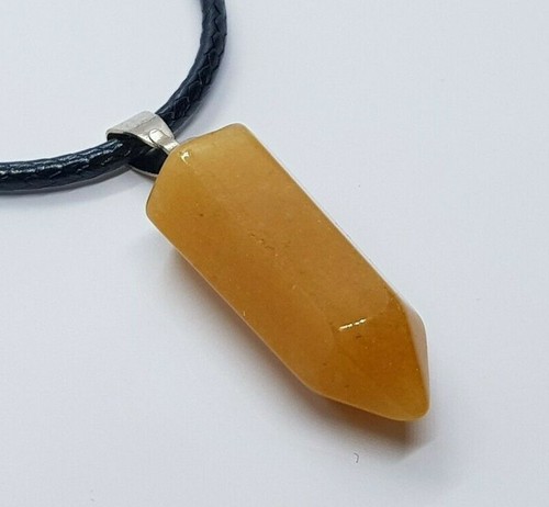 Pointed Pillar Crystal Quartz Necklace Healing Gemstone Pendant Reiki Chakra UK - Picture 192 of 255