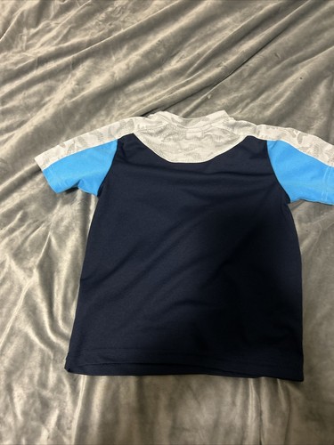 CHAMPION Crew Neck Short Sleeve Blue Activewear Jersey T-Shirt Boy's Size 6/6 - Picture 4 of 4