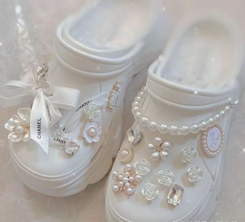 DIY Shoes Charms Accessories Bling Rhinestone Decor Set Croc Shoes Girl Gifts UK - Picture 4 of 5