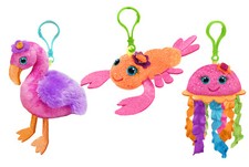 Plush Purse Charms for Backpack Handbag Purse Keychain Bag Women Girls Kids Sea