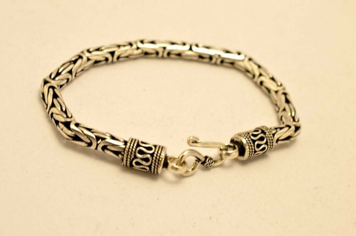 925 Sterling Silver Bali Chain / Byzantine Bracelets. Various Sizes. 7.5"- 9" - Picture 8 of 26