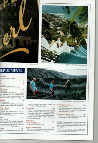 National Geographic Traveler Magazine Nov/Dec 1994 Mexico Vienna Hawaii Volcano - Picture 3 of 4