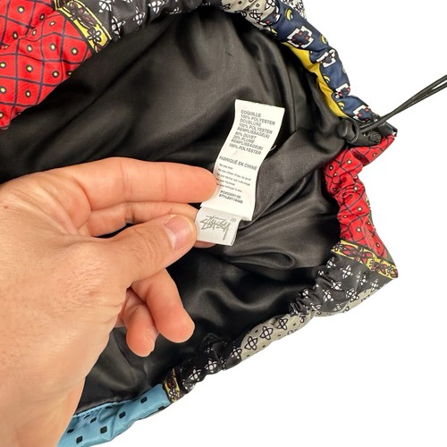 Stussy Puffer Patchwork Multicolor Jacket Size M NWT - Picture 6 of 6