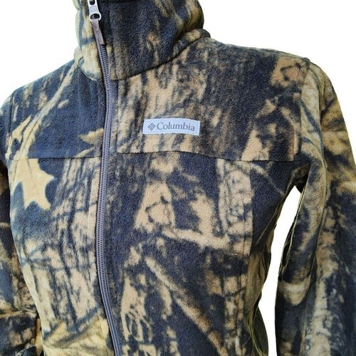 Columbia Boys Fleece Jacket Zing III Timberwolf Printed Size Youth XL Enfant TG - Picture 11 of 11