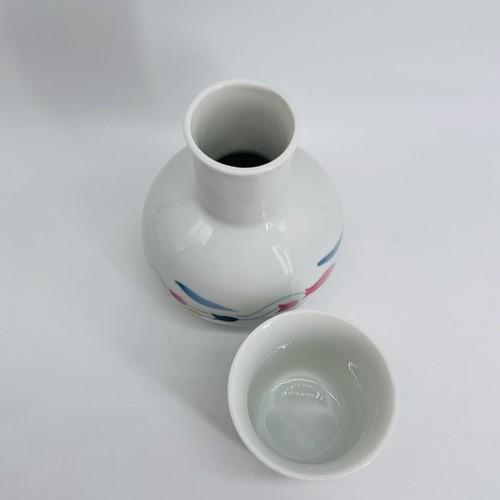 VINTAGE 1986 LILLIAN VERNON COMODINO/CARAFFA ACQUA COMODINO LILLIAN VERNON SET TUMBLE UP - Foto 2 di 10