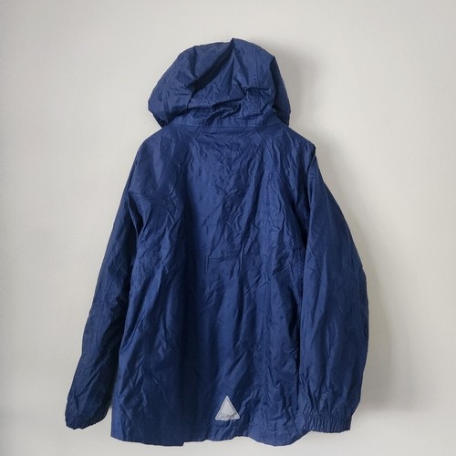 LL BEAN | Windbreaker jacket fleece lined navy sz 10 - Picture 2 of 8