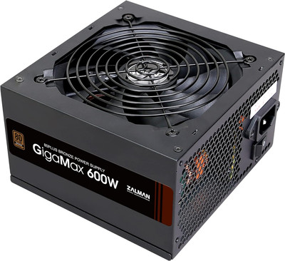 Gigamax 600W 80 plus Bronze Certified Power Supply ATX PSU, 105° Capacitor, 120M