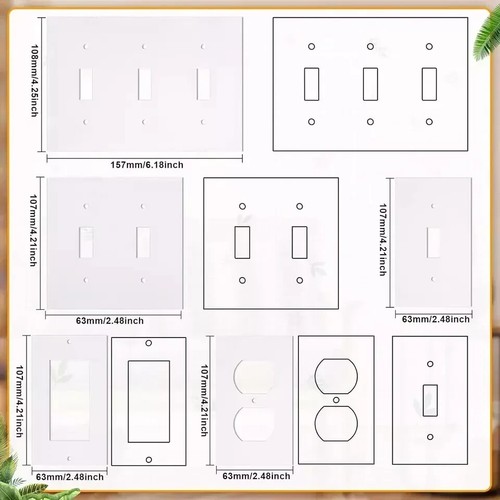 46 Pcs Outlet Insulation Pads Wall Plates Outlet Sealers for Electrical Outlets - Picture 2 of 7