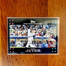 2007 Topps Series 1 Black Border 40 40b Derek Jeter Mantle George W Bush Variant