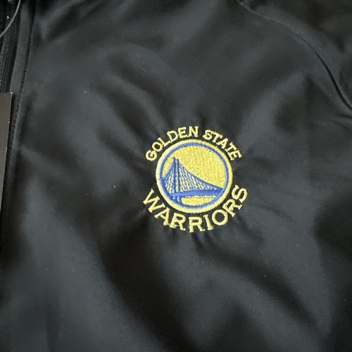 Golden State Warriors Lightweight Mens Track Jacket Nike Running Small Black New - Picture 2 of 5