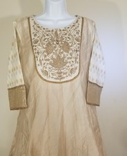 INDIAN/PAKISTANI ETHNIC PARTY WEAR 3PC KURTI SIZE 44"