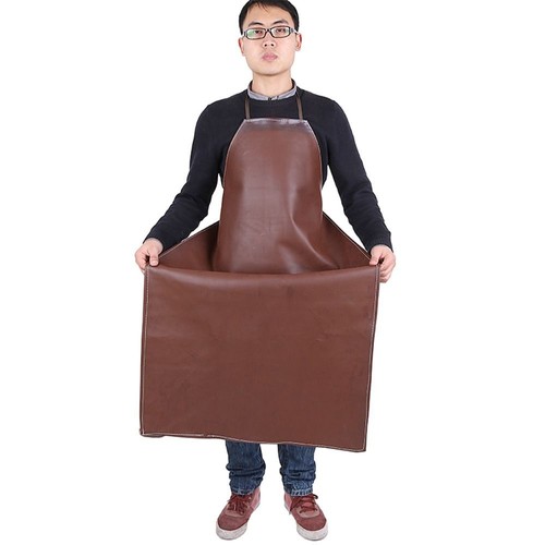 Flame Resistant Leather Welding Apron Welder Protection - Picture 2 of 4