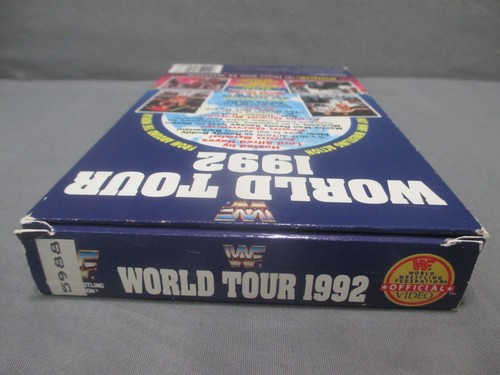 WWF Wrestling WORLD TOUR 1992 Video VHS w/ Big Box Coliseum Video - Imagen 7 de 8
