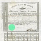 New Listing1854 Michigan Central Rr Bond Certificate