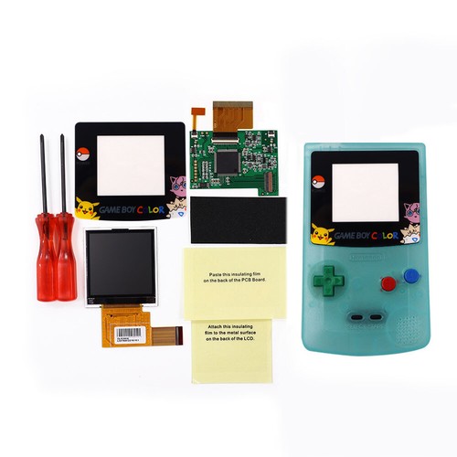 2.2 Inches High Light Backlight LCD Screen + Housing Case For Game Boy Color GBC - Picture 23 of 33