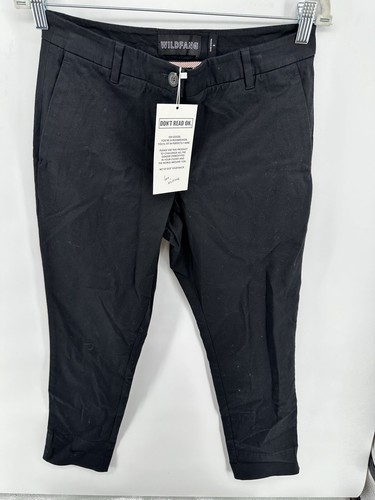 Neu mit Etikett Wildfang THE Essential HOSE SCHWARZ Baumwollhose Größe 2