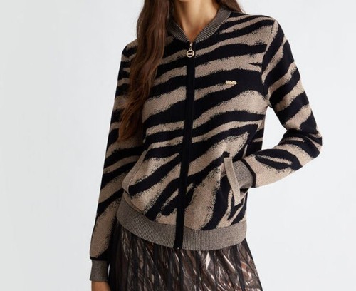 Cardigan Con ZIp Mujer Liu Jo TF4103 A268 Negro - Imagen 2 de 3