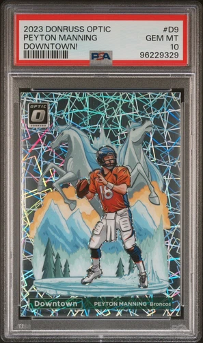 2023 Donruss Optic Downtown! Peyton Manning #D-9 PSA GEM 10!!