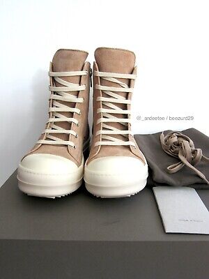 NIB* RICK OWENS 1/1 UNRELEASED LEATHER RAMONES HIGH SNEAKER NIB* RICK OWENS 1/1 UNRELEASED LEATHER RAMONES HIGH SNEAKER