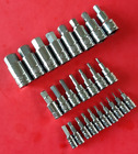 New Kobalt Tools 25pc 1/4" 3/8" 1/2" Drive Sae Hex Bit Driver Socket Set