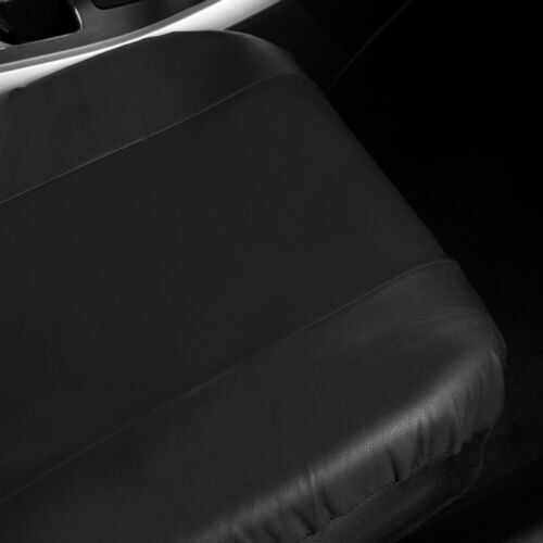 Juego completo de fundas de asiento de coche de cuero sintético negro BDK con alfombra a juego... - Imagen 6 de 9