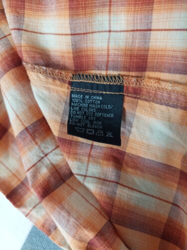 HOUSE OF BLUES Plaid Western Short Sleeve Snap Button Shirt Edward Dada XL - Picture 5 of 7