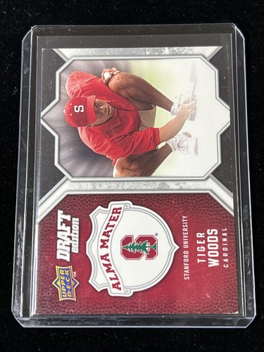 2009-10 Upper Deck Draft Edition Alma Mater Tiger Woods #AM-TW Golf GOAT - Picture 2 of 3