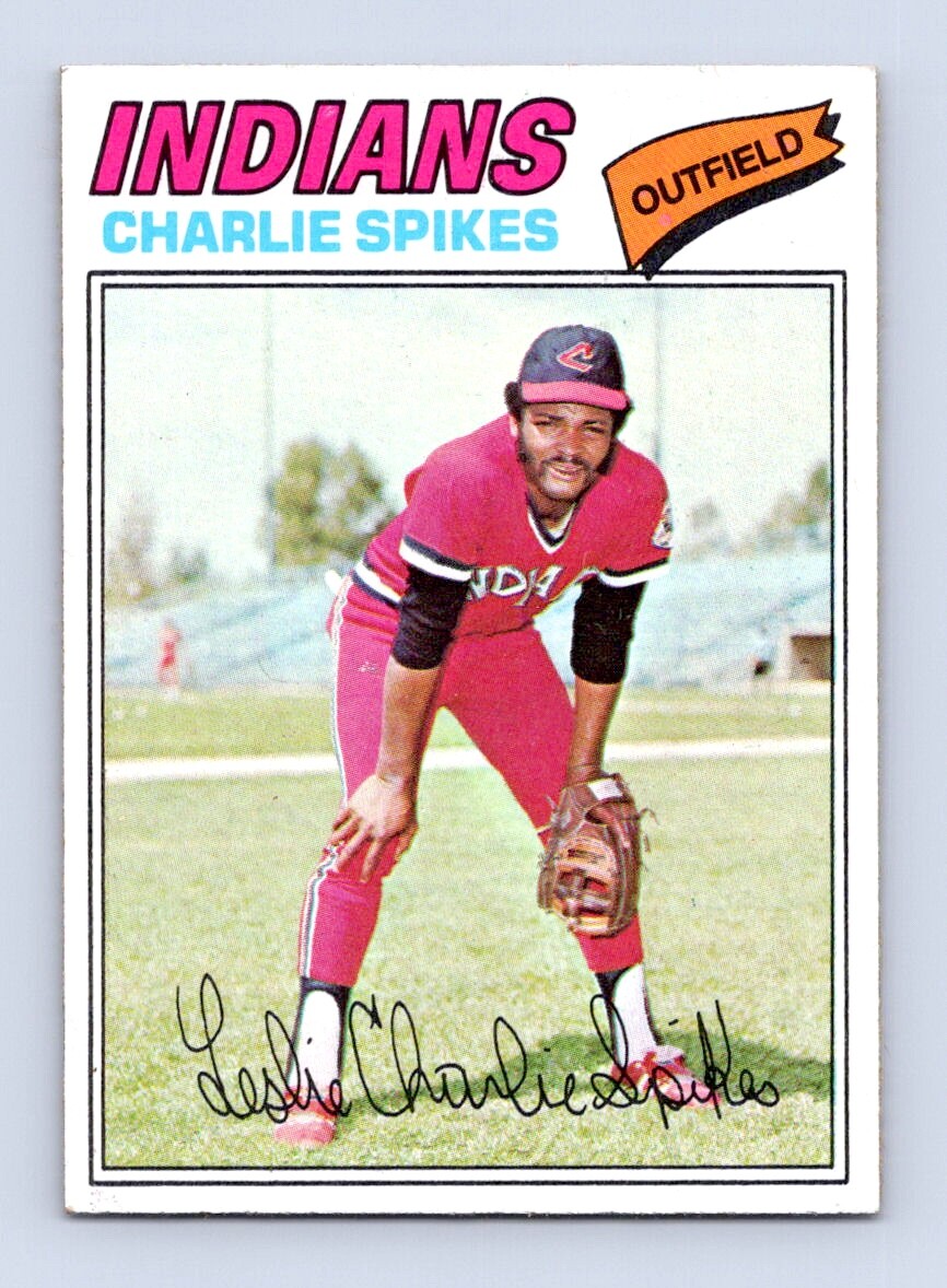 1977 Topps #168 Charlie Spikes Cleveland Indians Ex+